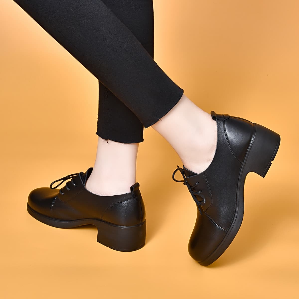 【レトロモダン】上品な 女性用シューズ - 本革 快適 ローヒール