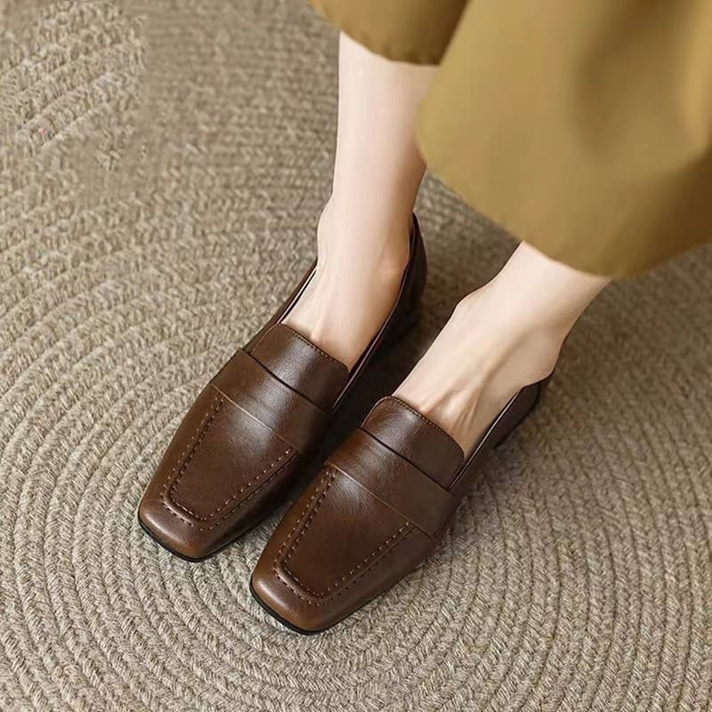 【レディース ローファー】チャンキーヒール ビジネス - 歩きやすい 安定感