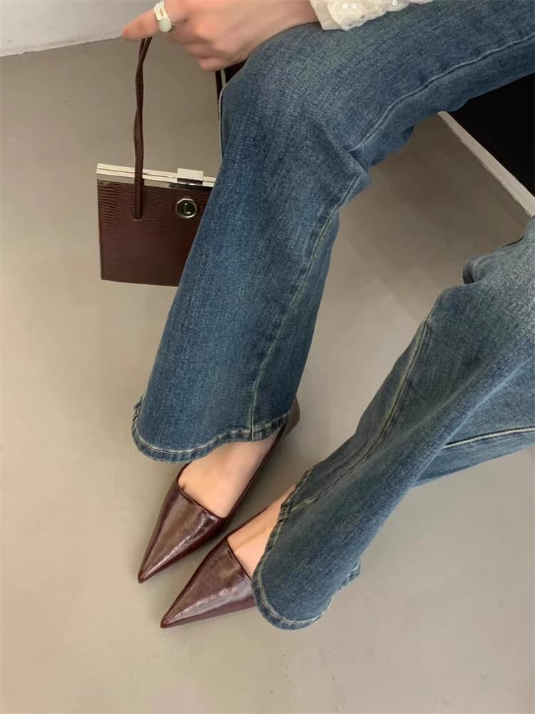 【レディース】歩きやすさに感動 ポインテッドトゥパンプス - 走れる
