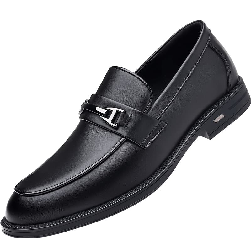 【本革】撥水ビジネスローファー - 雨の日も快適な足元 履きやすい
