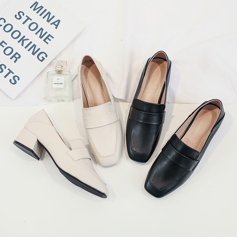 【ビジネス】上品 シンプル 本革ローファー - オフィス