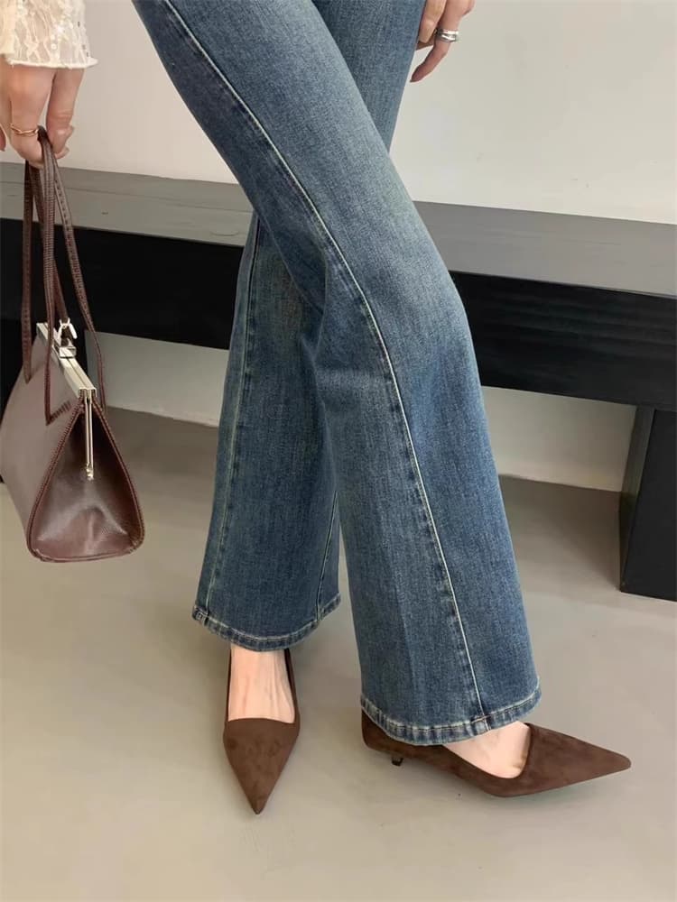 【レディース】歩きやすさに感動 ポインテッドトゥパンプス - 走れる